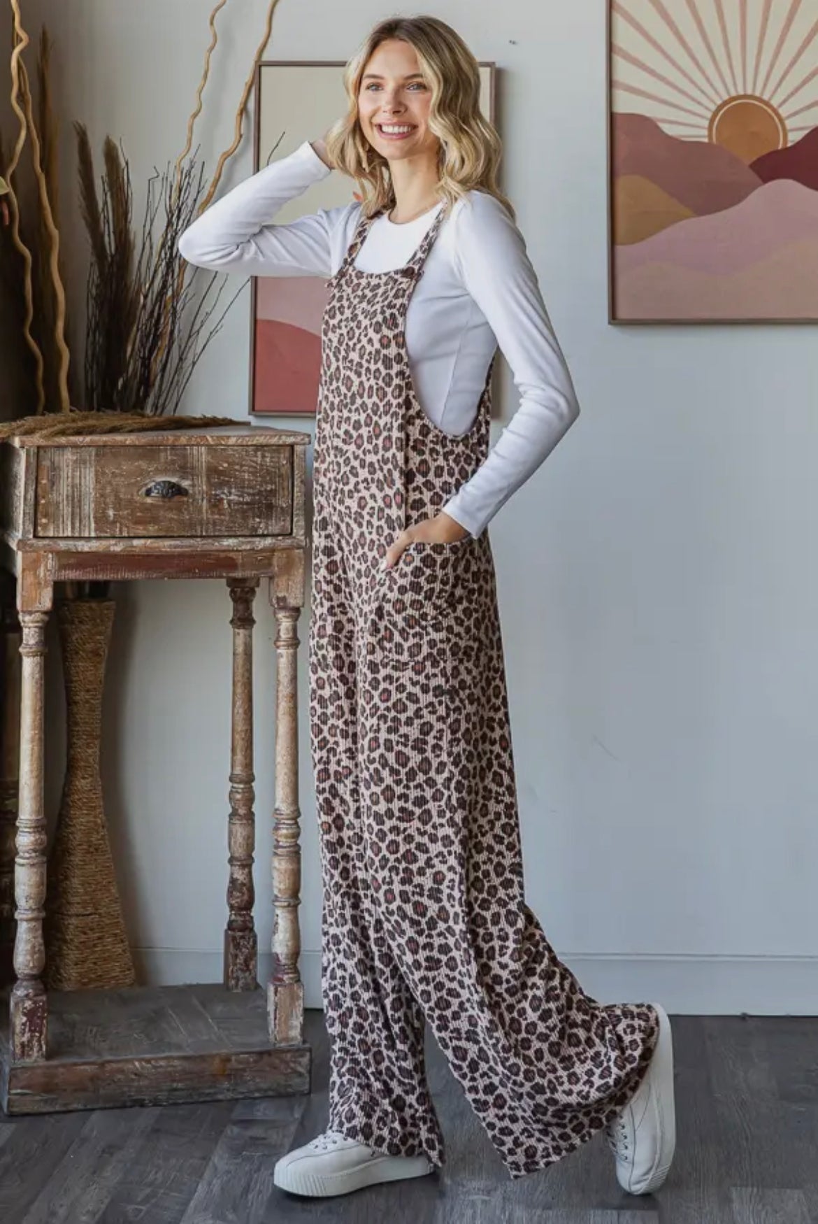 Leopard Slouchy Jumpsuit