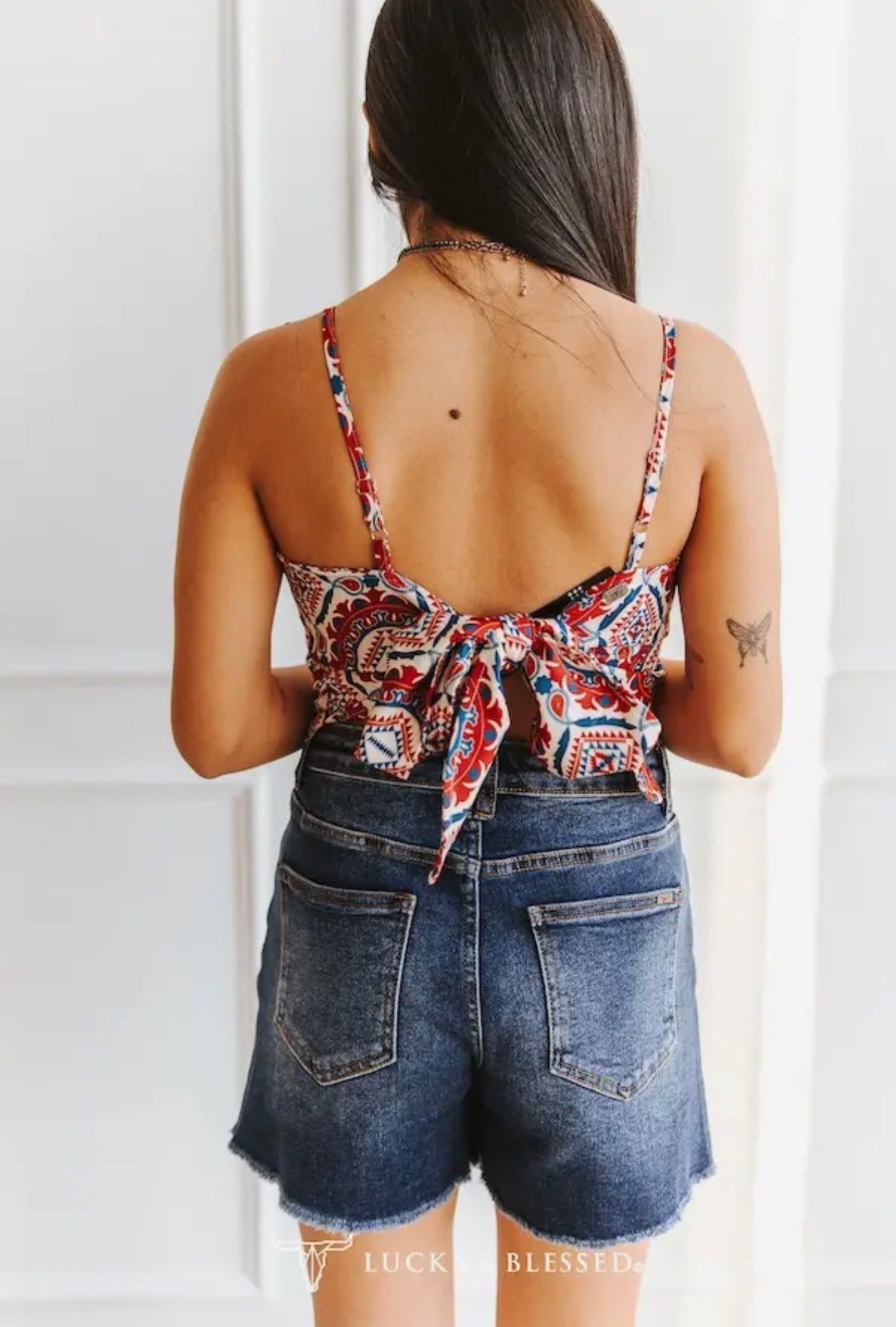 Americana Mosaic Bandana Top