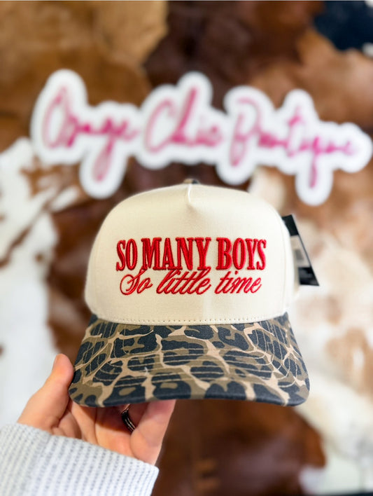 So Many Boys Embroidered Trucker Hat