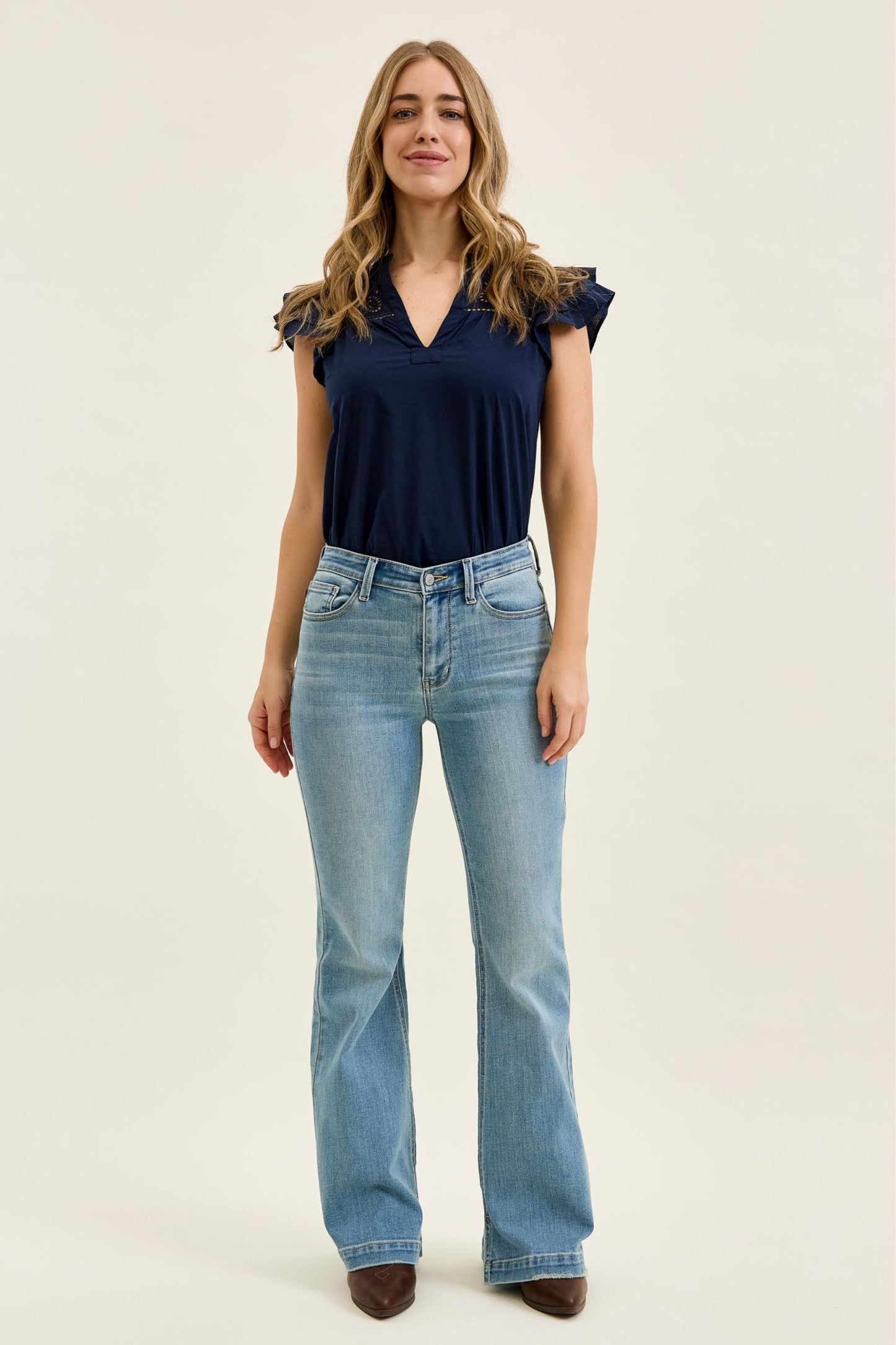 Judy Blue Allie Multi-Inseam Mid Rise Flare Jeans (JB 82718)