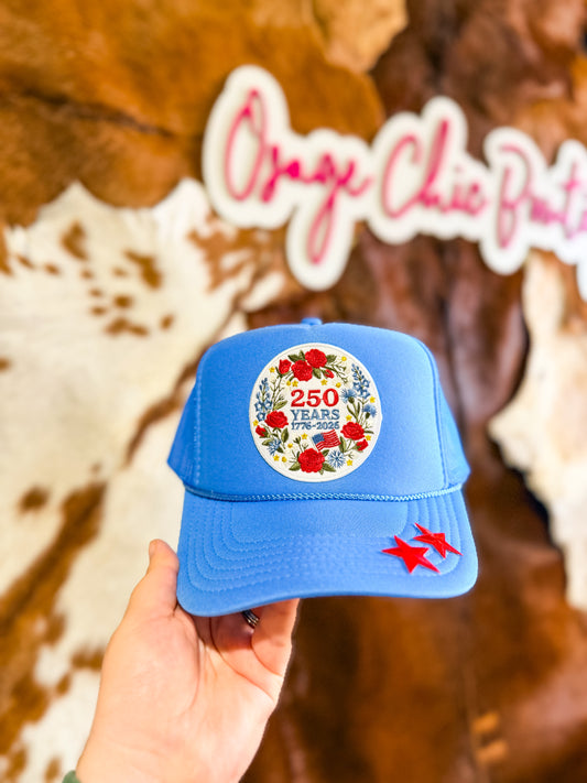Patriotic 250 Years Trucker Hat