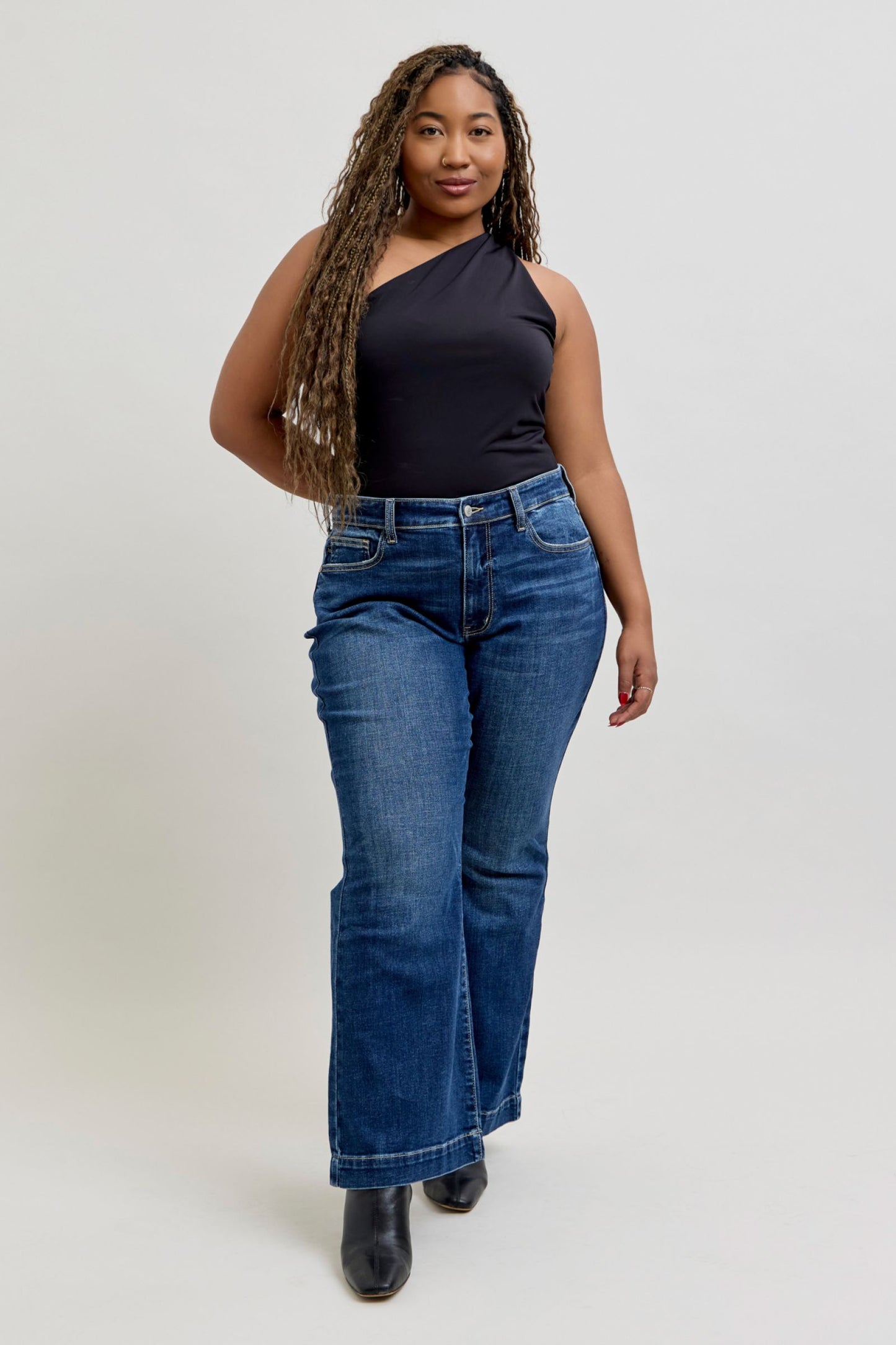 Judy Blue Petite Gwen Trouser Flare Jeans (JB 82637 PT)