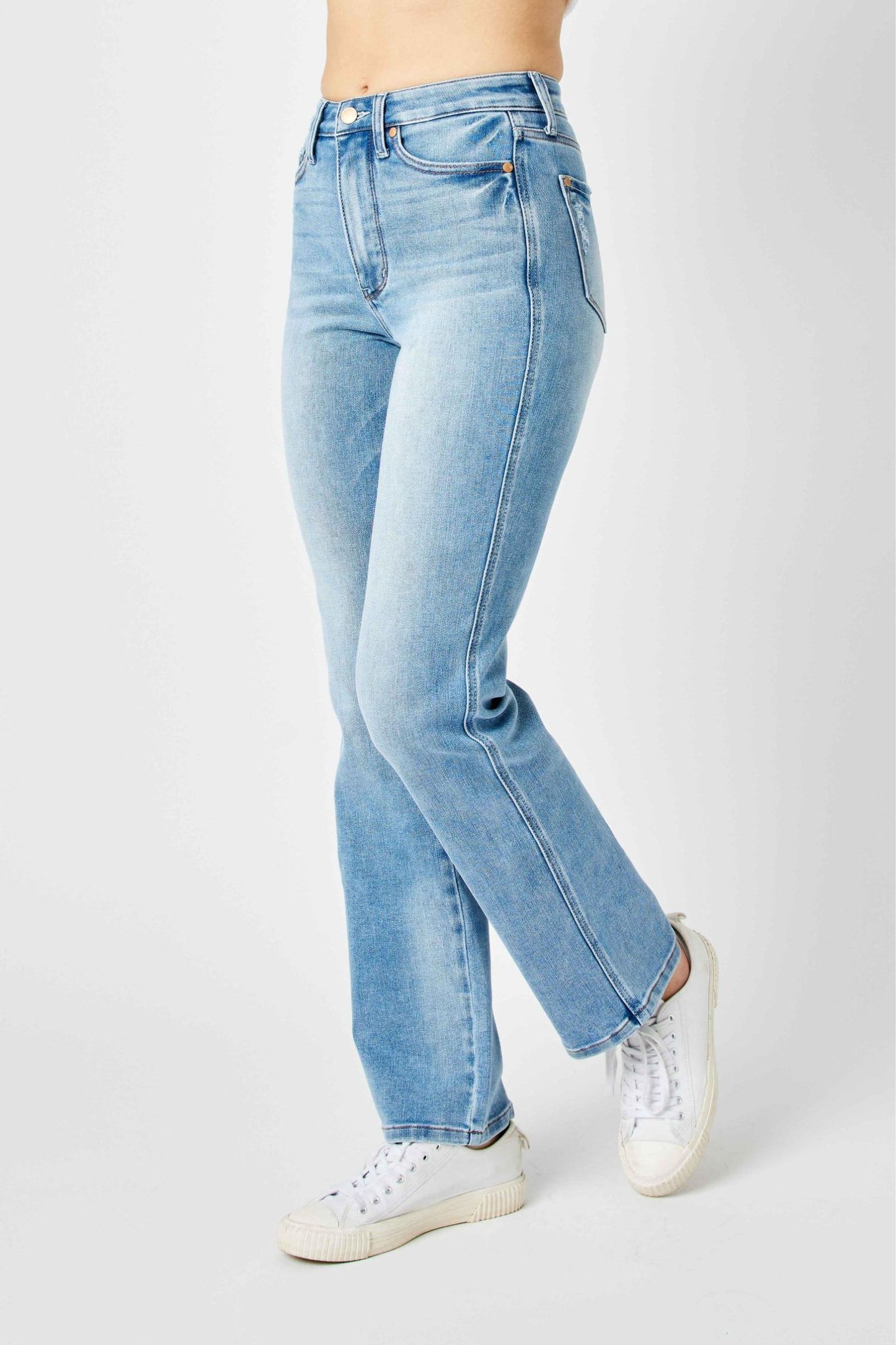 Judy Blue Xandra High Rise Tummy Control Straight Leg Jeans (JB 88794)