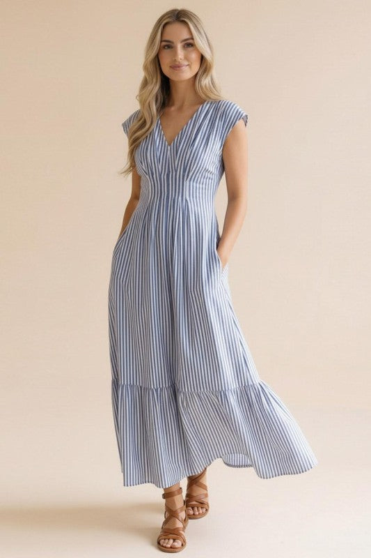 Blue Summer Stripes Dress