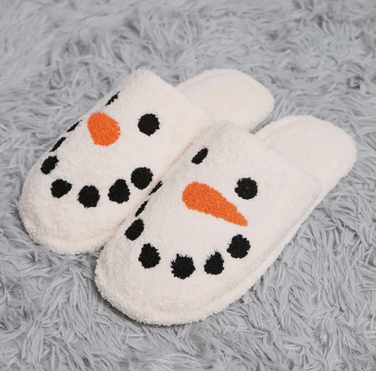 Snowman Microfiber Slippers