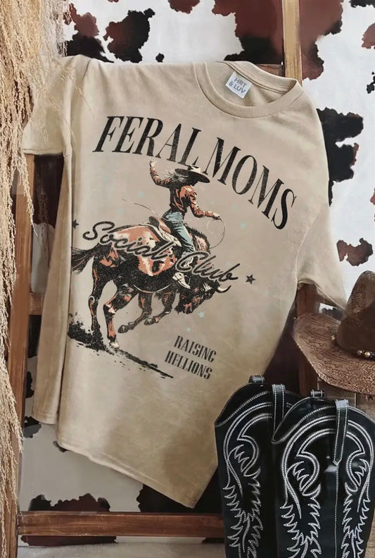 Feral Moms Social Club Premium Tee
