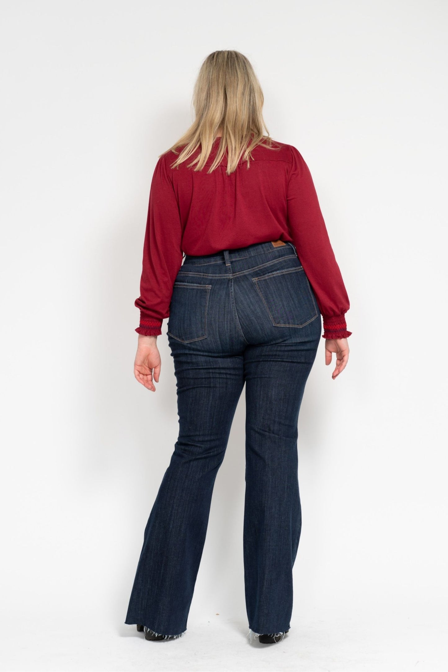 Judy Blue Giselle High Rise Dark Wash Tall Flare Jeans (JB 82343)