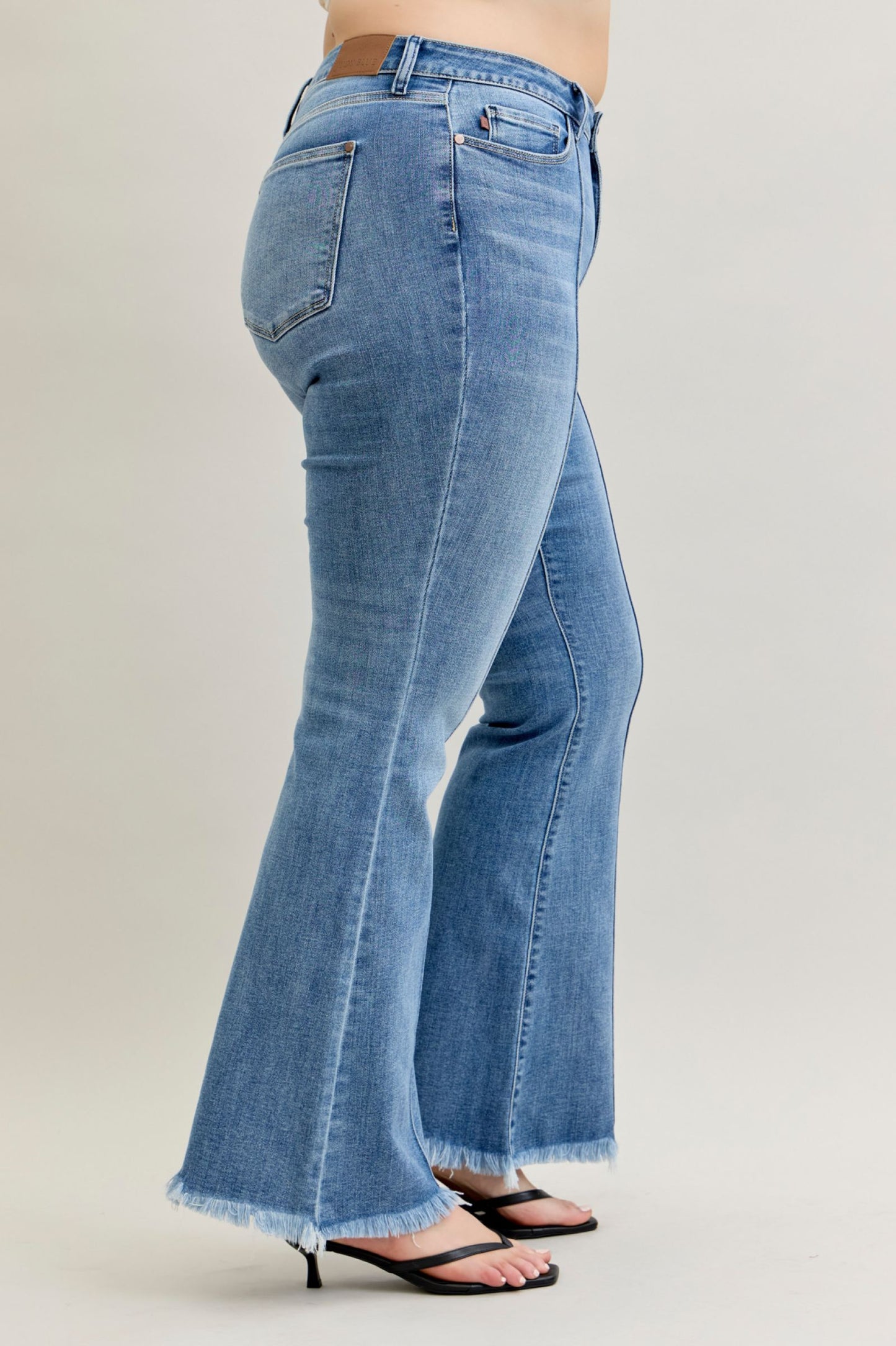 Judy Blue Gracie High Rise Front Pintuck Flare Jeans (JB 82687)