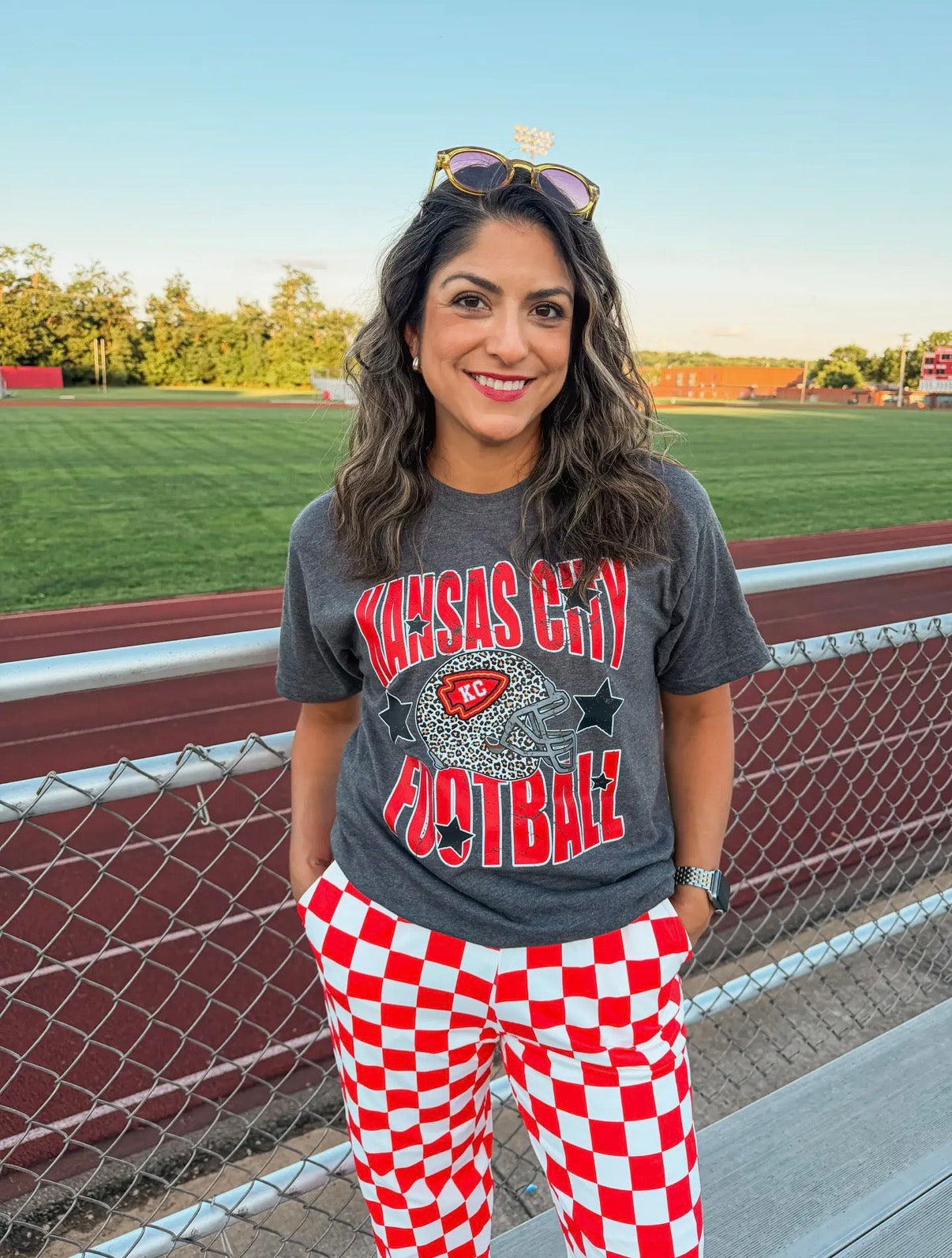 Kansas City Cheetah Helmet Comfort Colors Tee
