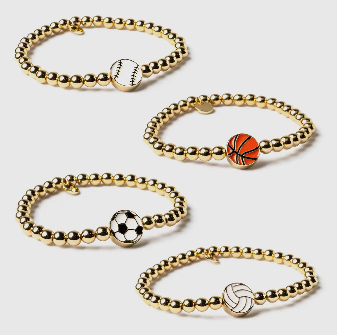 Soul Stacks Gold Sports Stretch Braclets