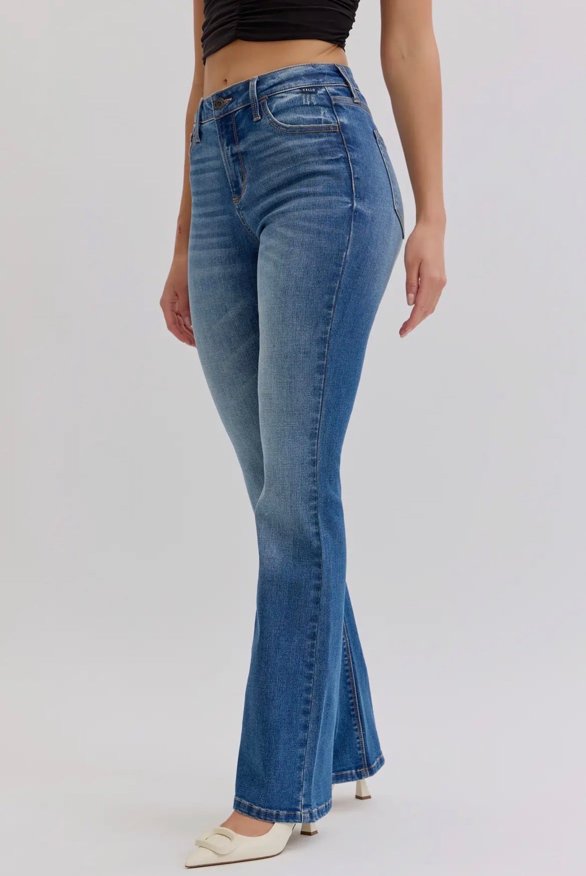 Vanessa Mid Rise Bootcut Jeans