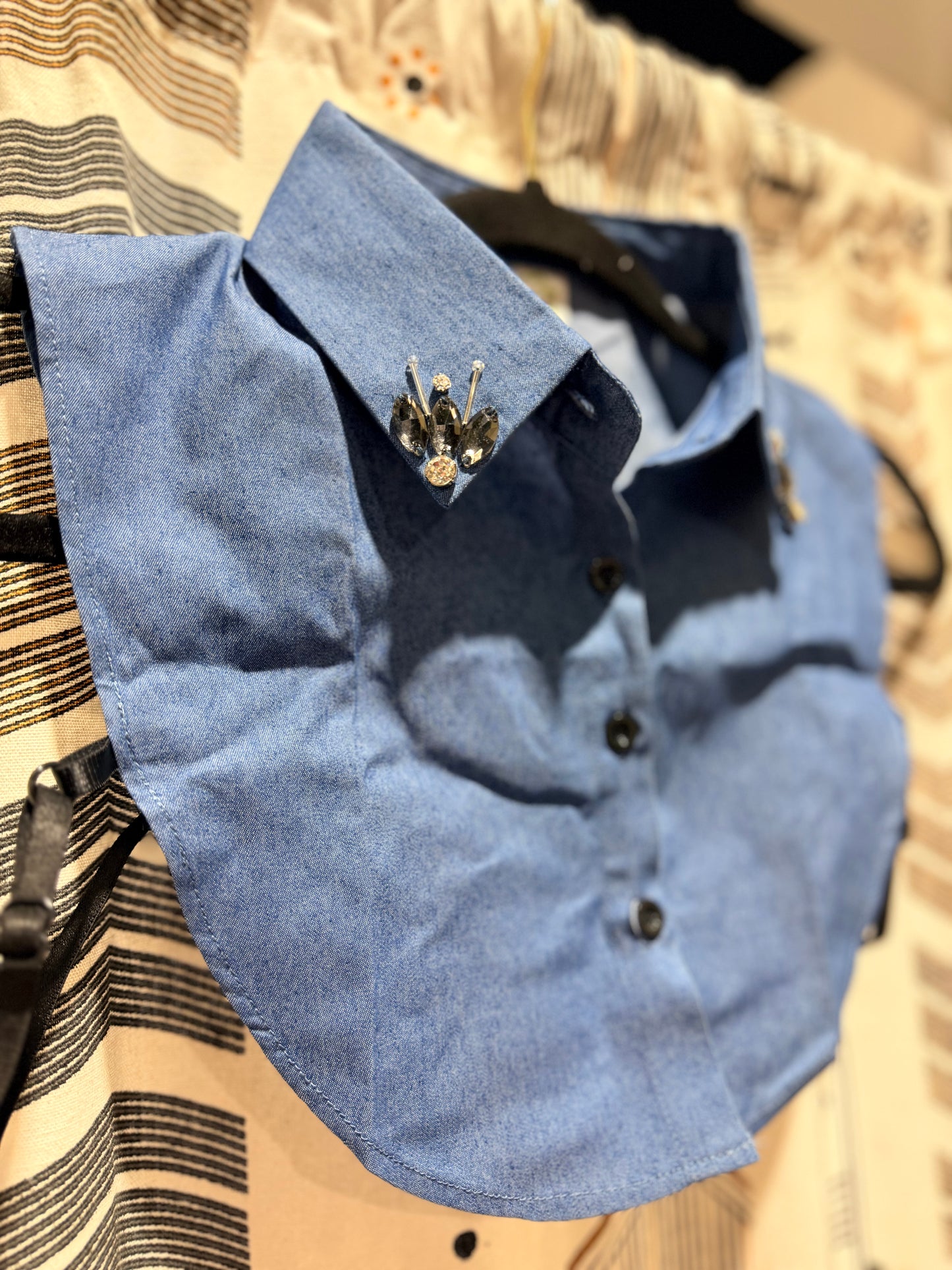 Faux Collar Half Shirts