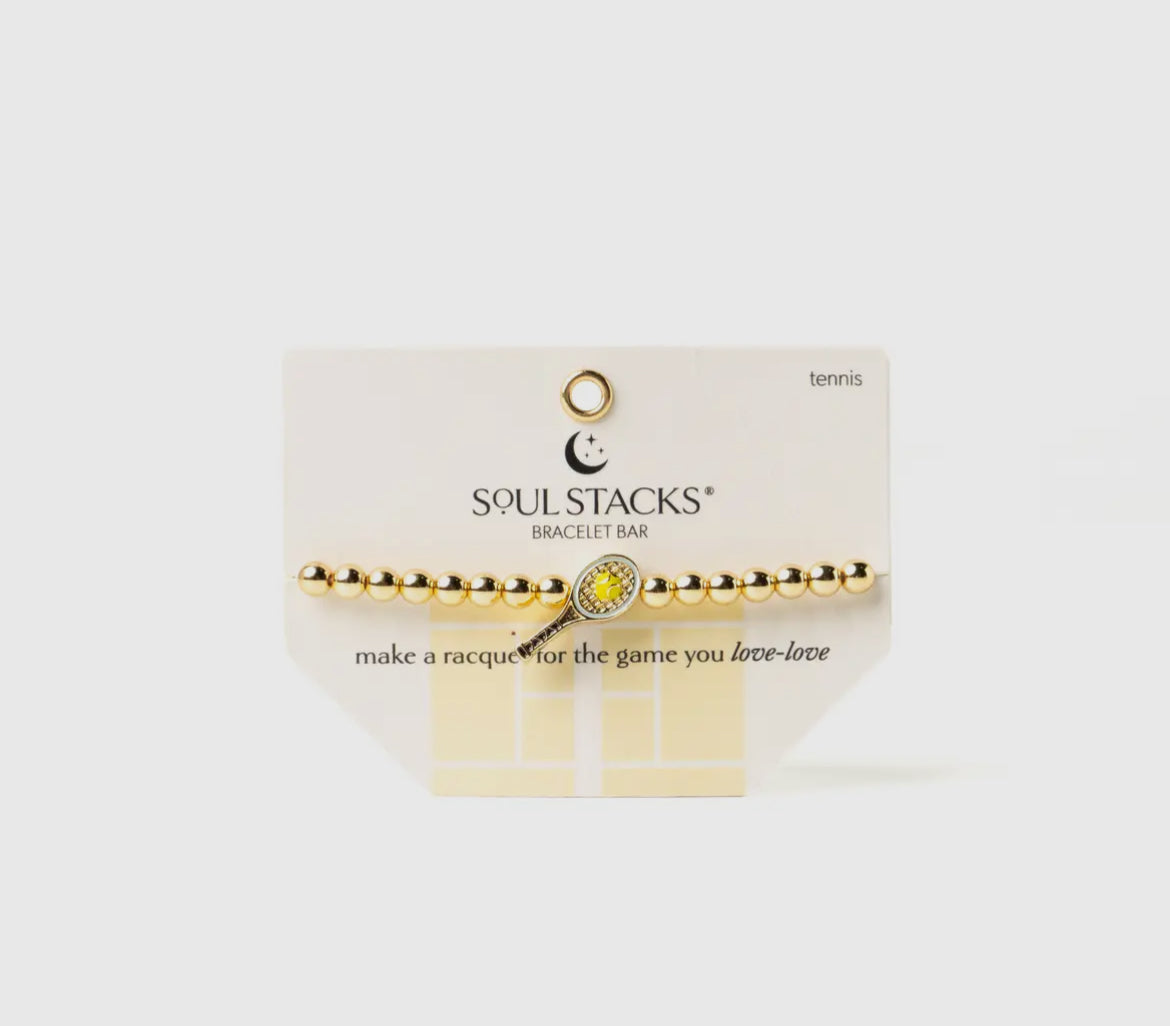 Soul Stacks Gold Sports Stretch Braclets