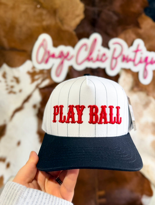 Play Ball Embroidered Trucker Hat