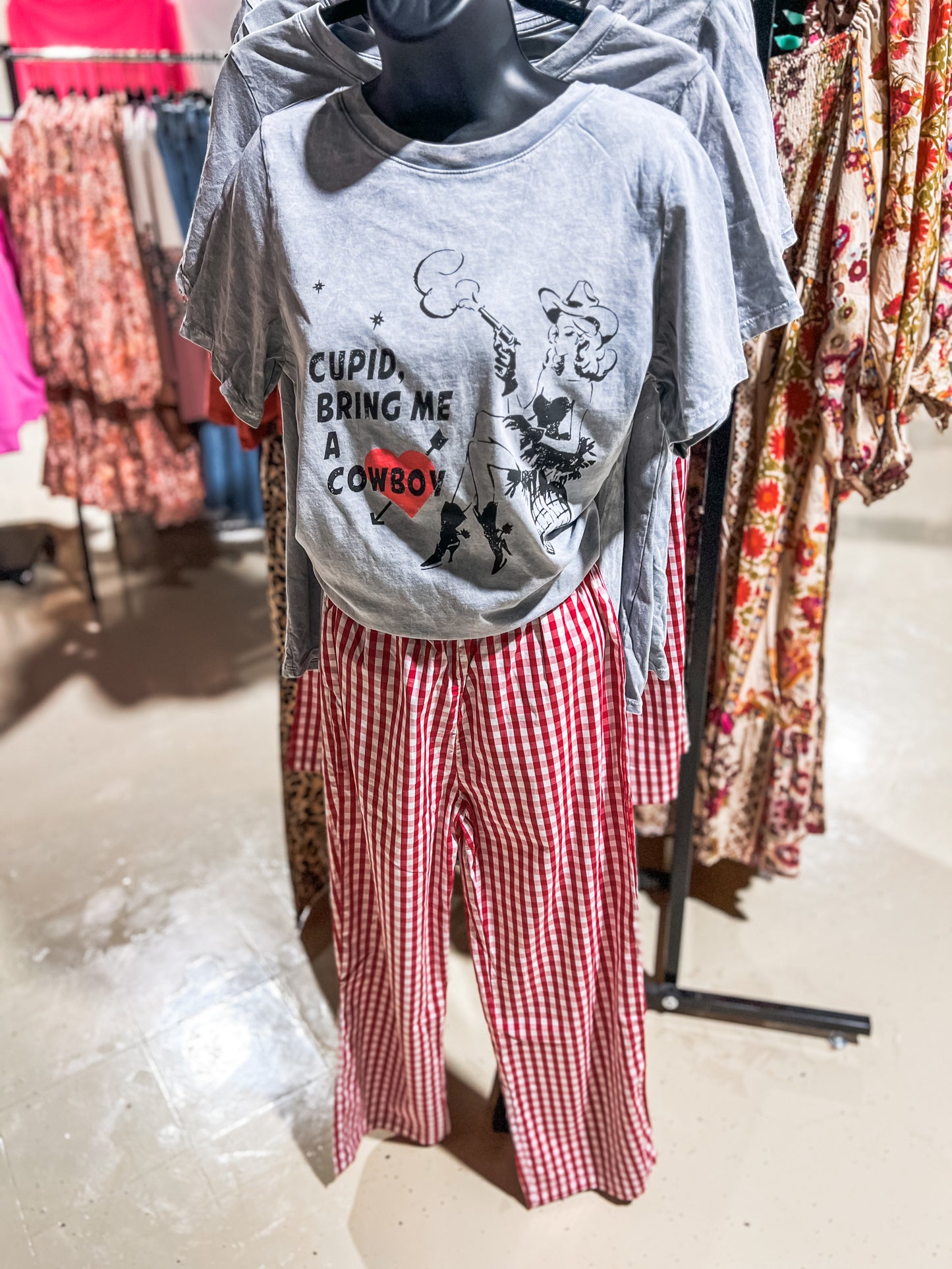 Red Plaid Boxer Pants