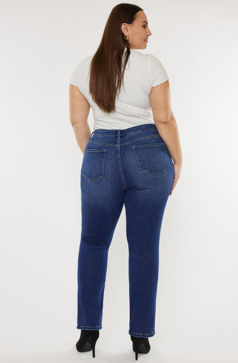 KanCan Adaline High Rise Slim Straight Leg Jeans