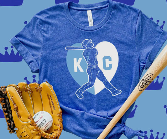 KC Baseball Heart Tee