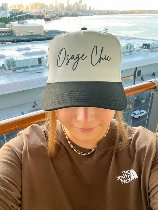 Osage Chic Signature Embroidered Trucker Hat