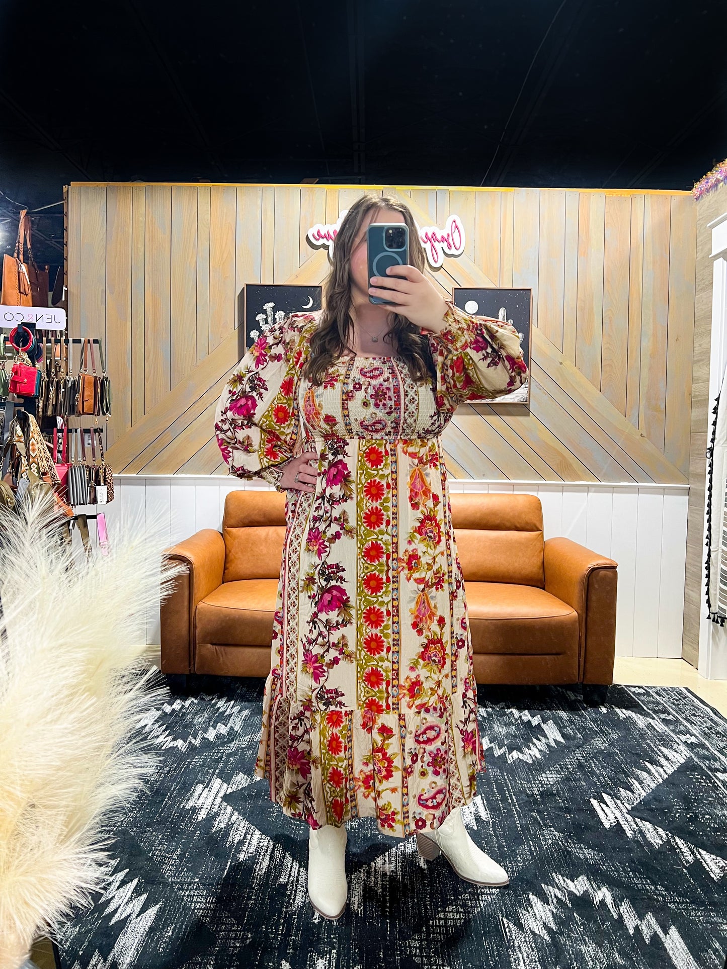 Garden Party Smocked Maxi Dress