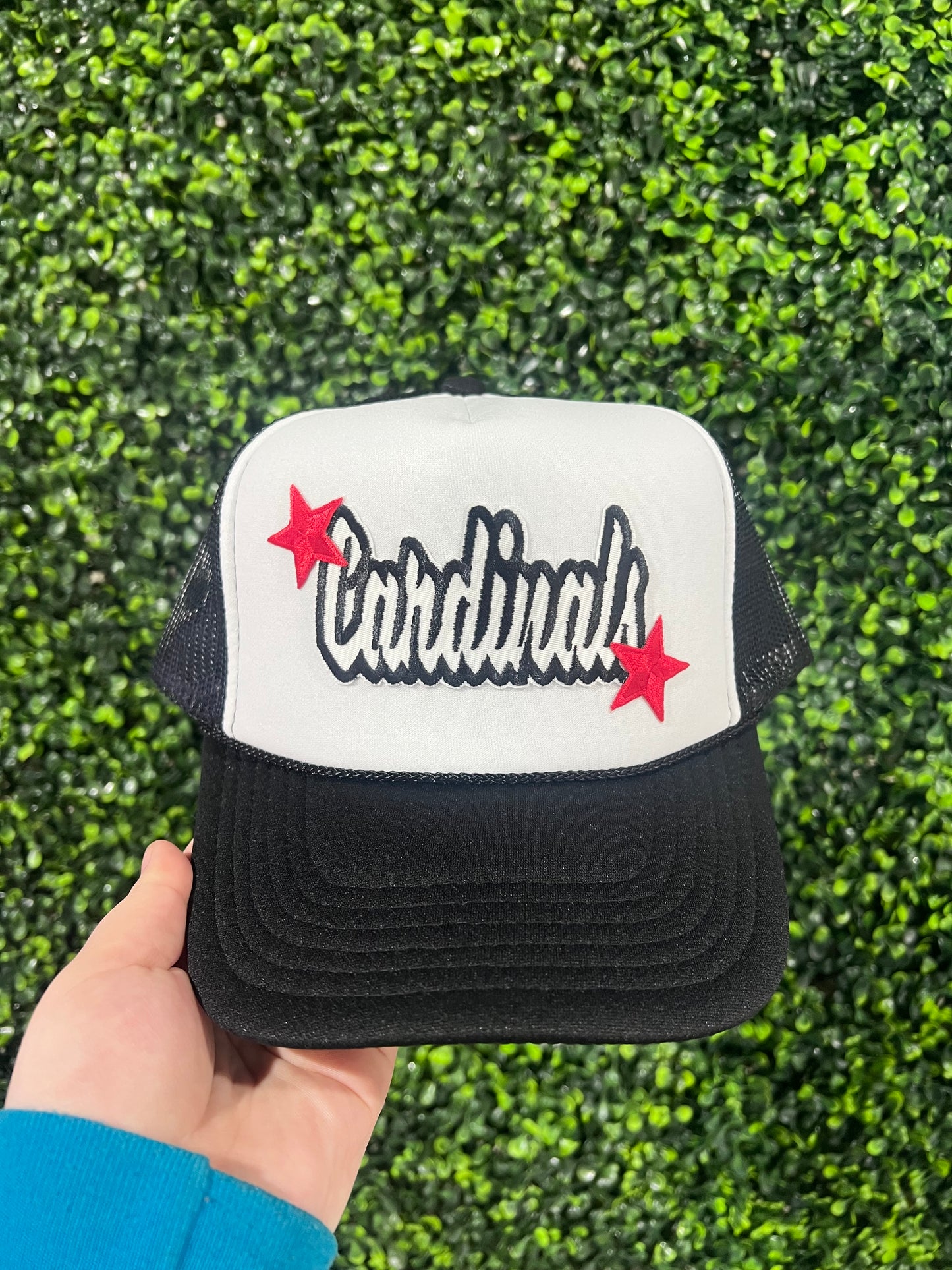 Cardinals Black Trucker Hat