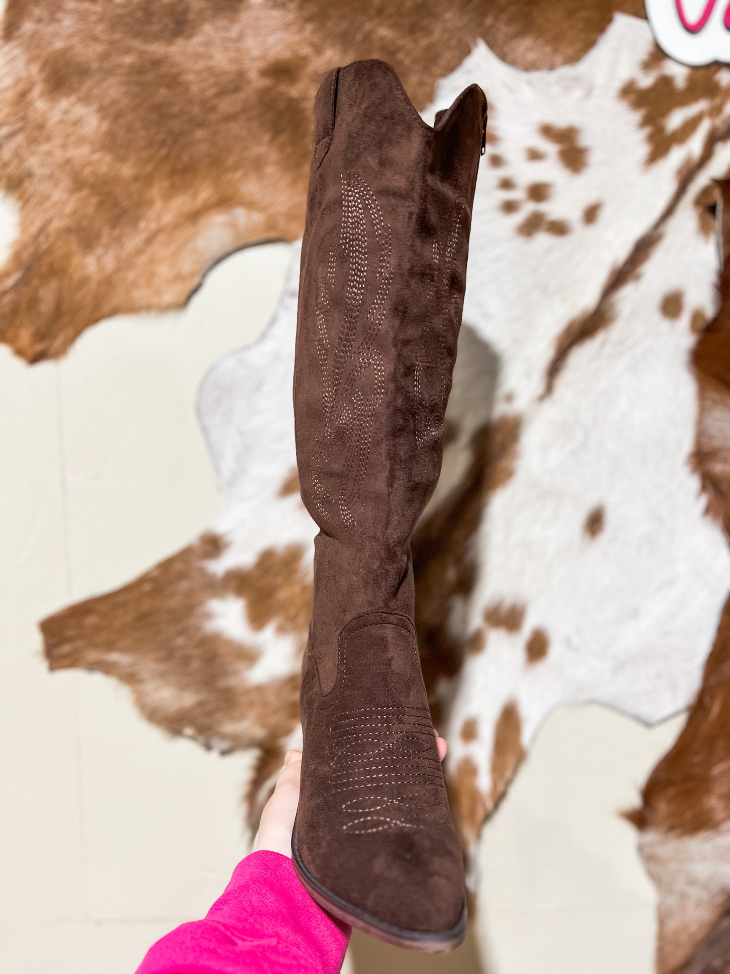 Shania Chocolate Tall Boots