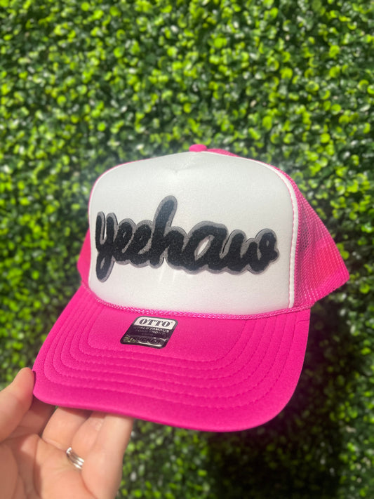Yeehaw Pink Custom Trucker Hat