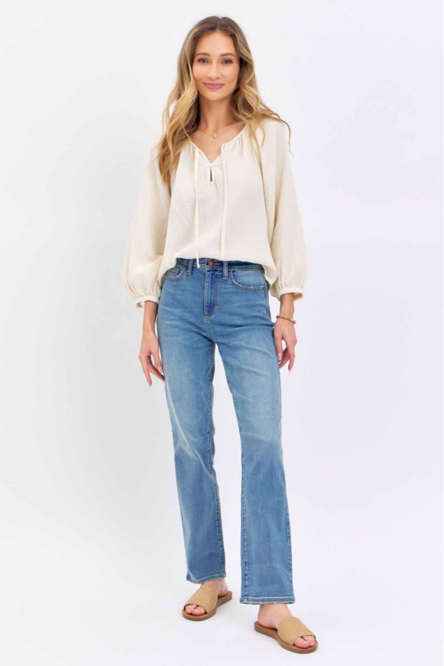 Judy Blue Tamra High-Rise Straight Leg Jeans (JB 8602)