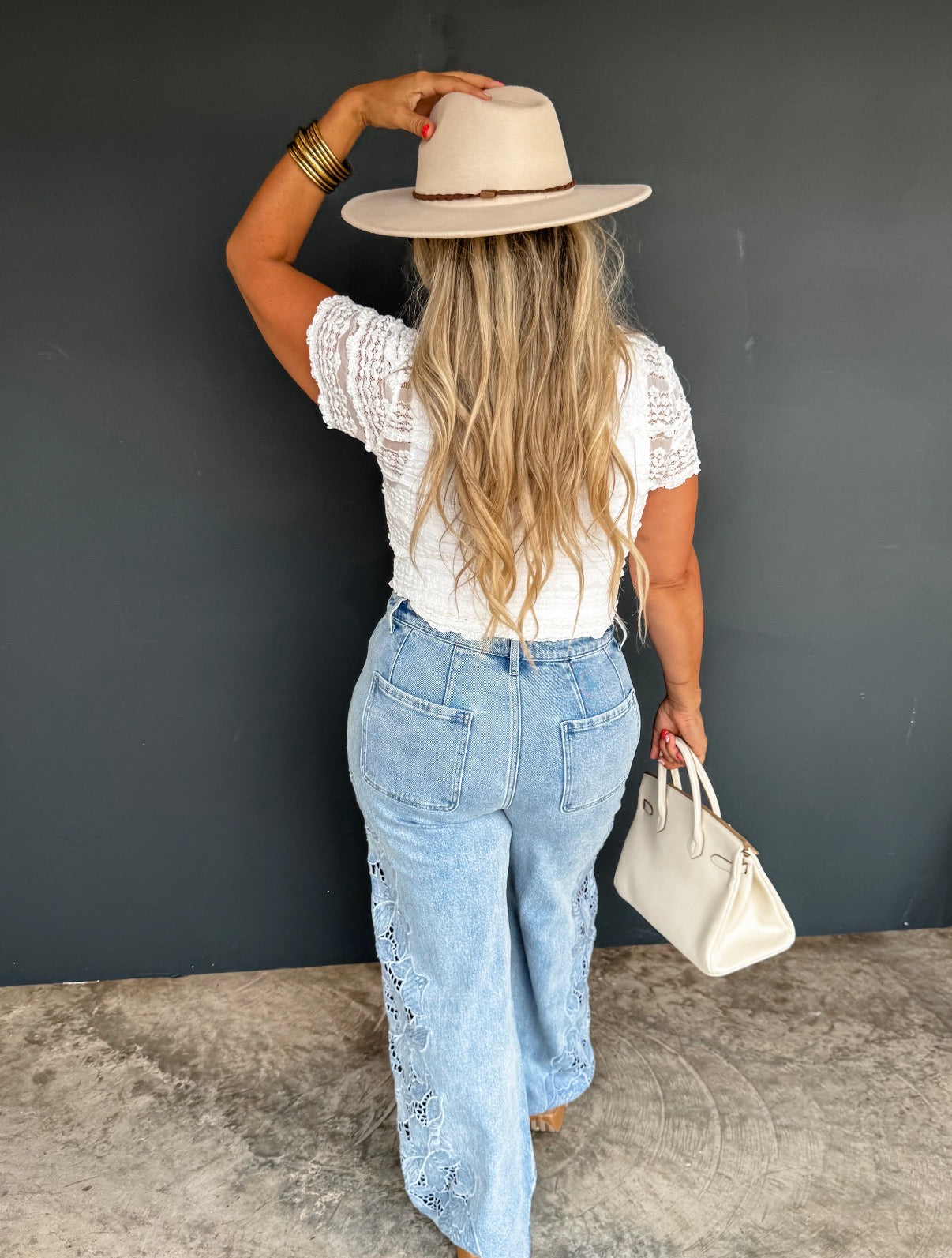 Blakeley Floral Charm Wide Leg Jeans