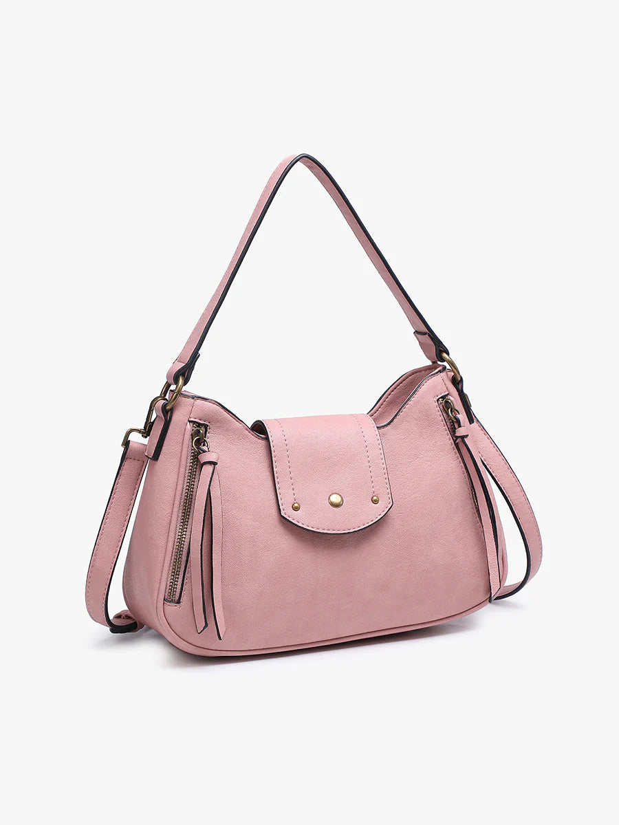 Leilani Vegan Leather Satchel Crossbody Bag