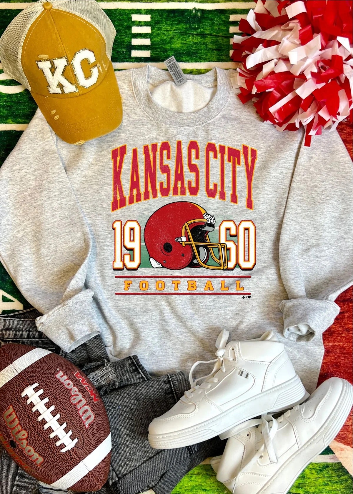 Retro KC Football Sweatshirt