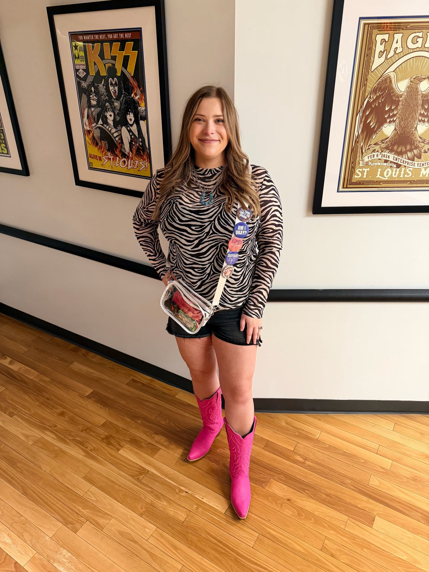 Cowgirl Safari Mesh Long Sleeve Top