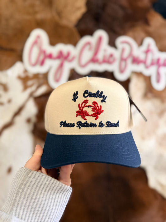 Return to Beach Embroidered Trucker Hat