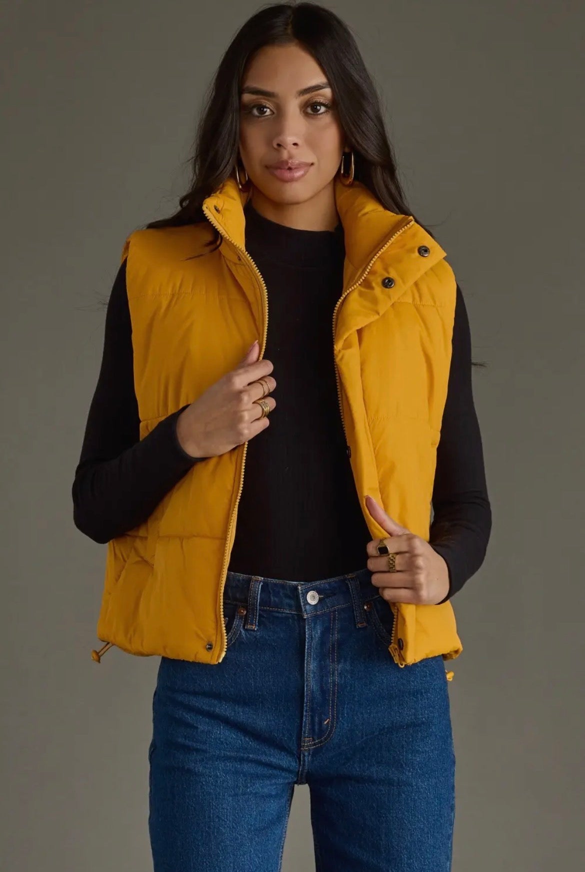 Mustard Puffer Vest