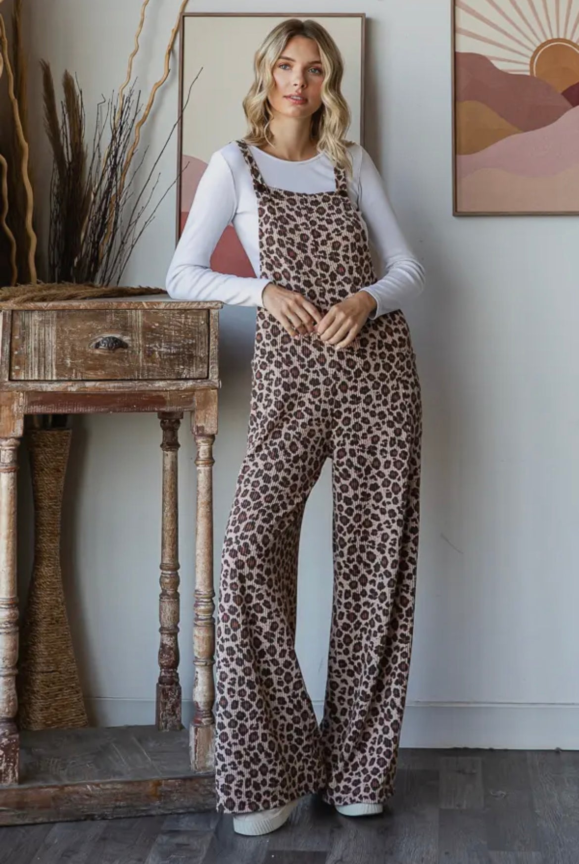 Leopard Slouchy Jumpsuit