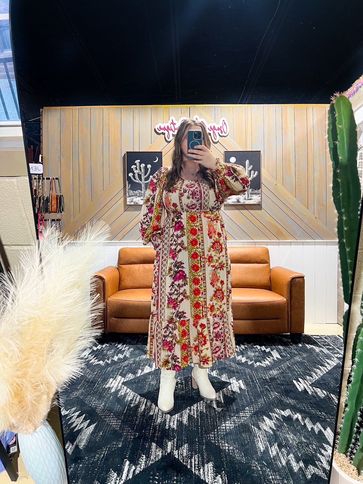 Garden Party Smocked Maxi Dress