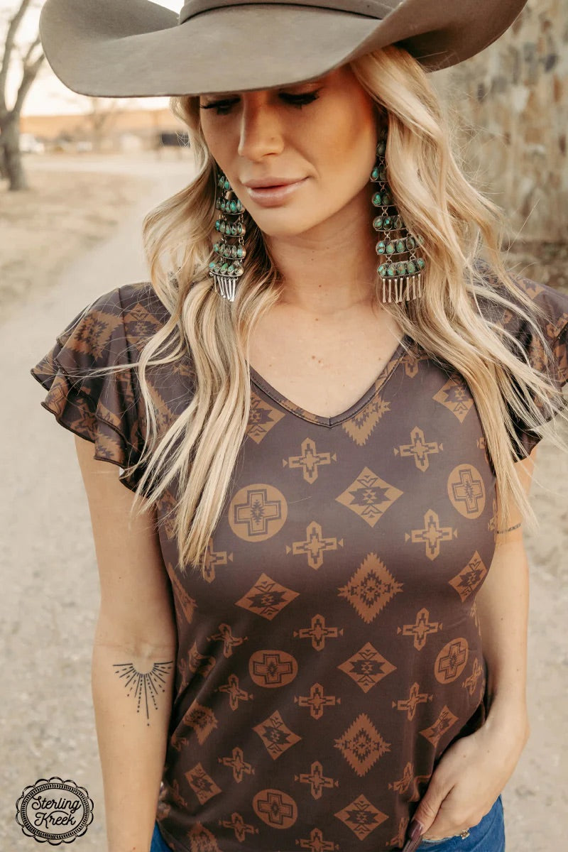 Brown Beverly Hills Top