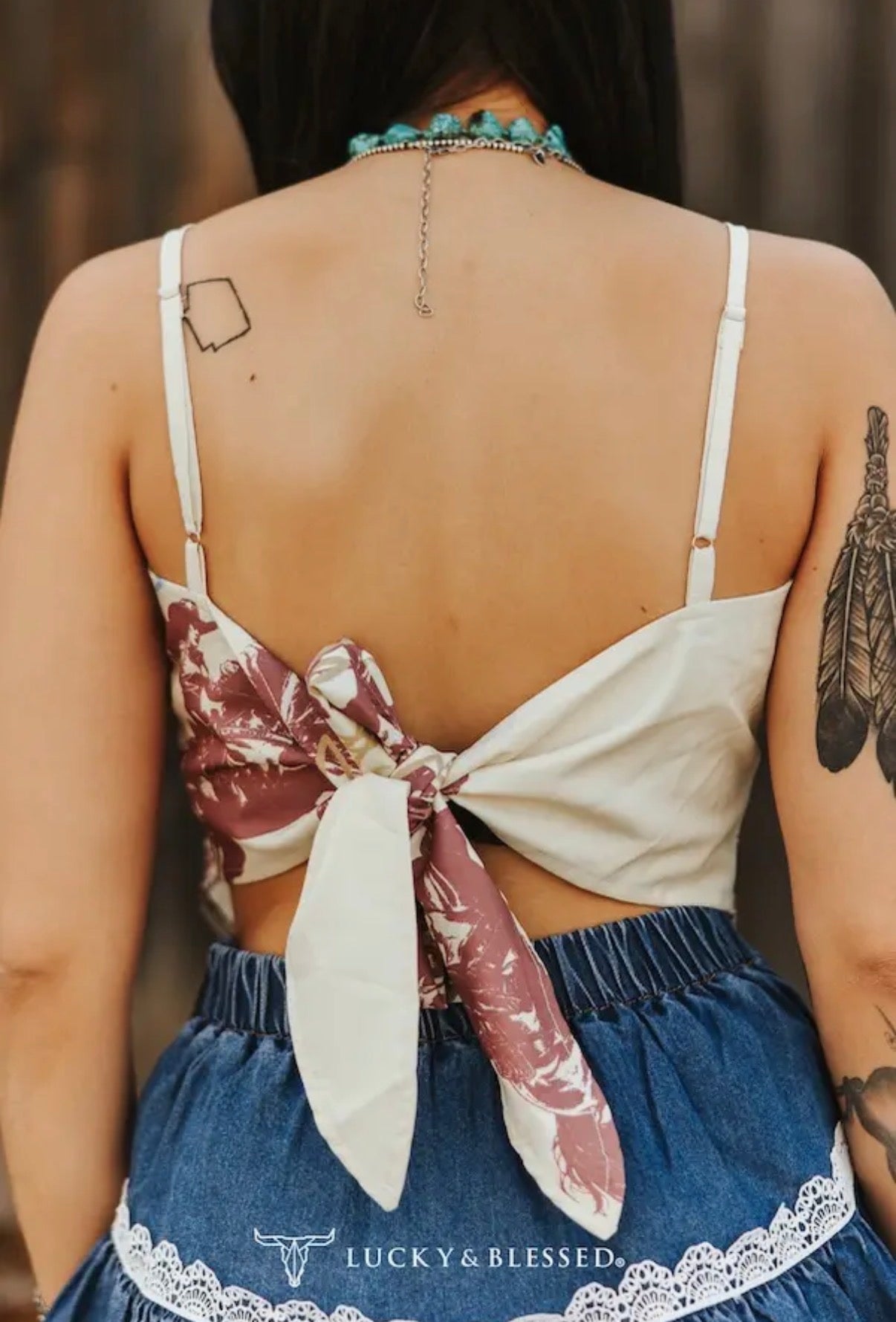Wild Horses Bandana Top