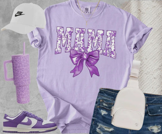 Coquette Mama Orchid Comfort Colors Tee
