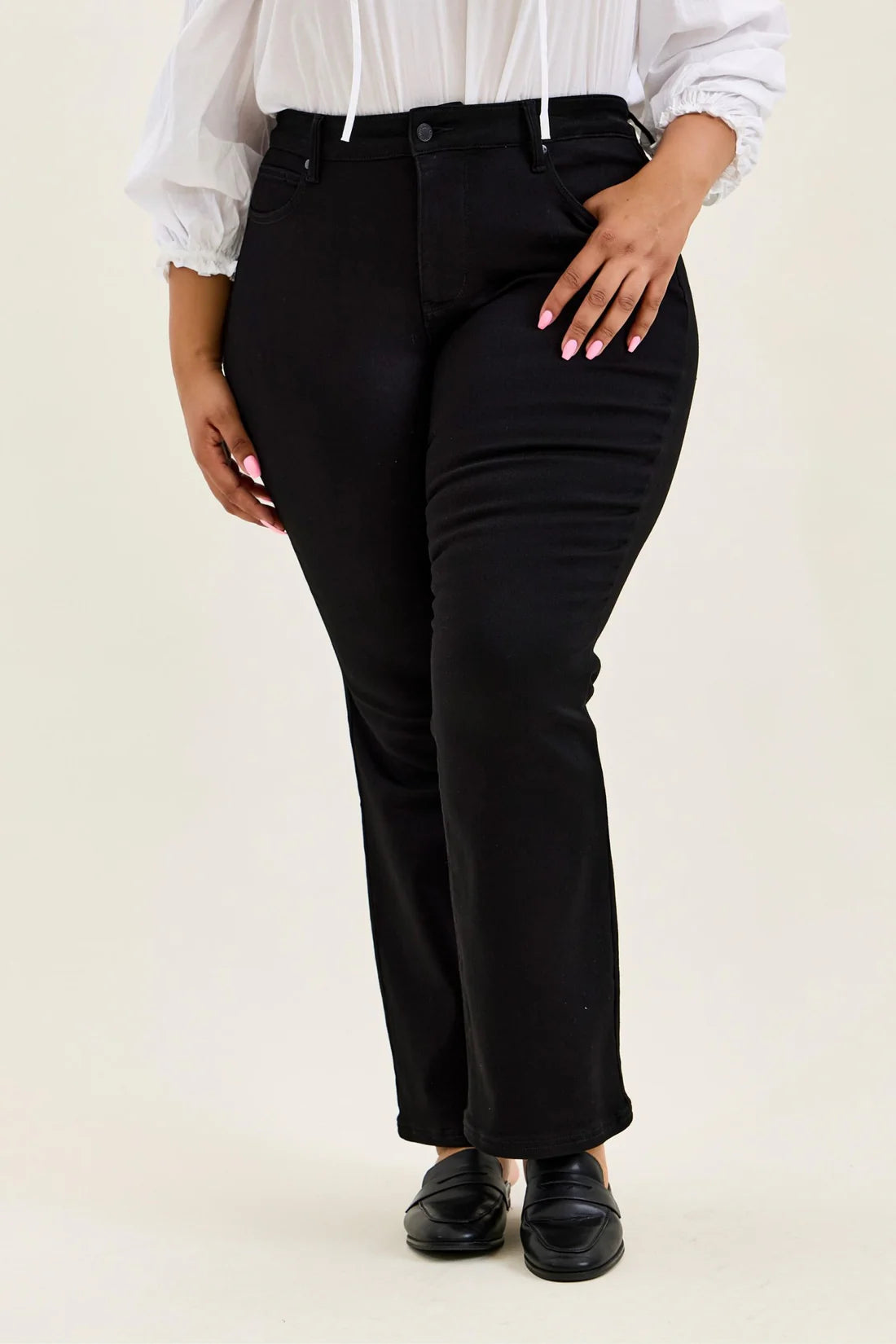 Judy Blue Buffy Black High Rise Bootcut Jeans (JB 881184)