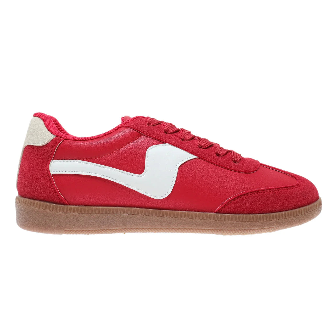 Red + White Poppy Sneakers