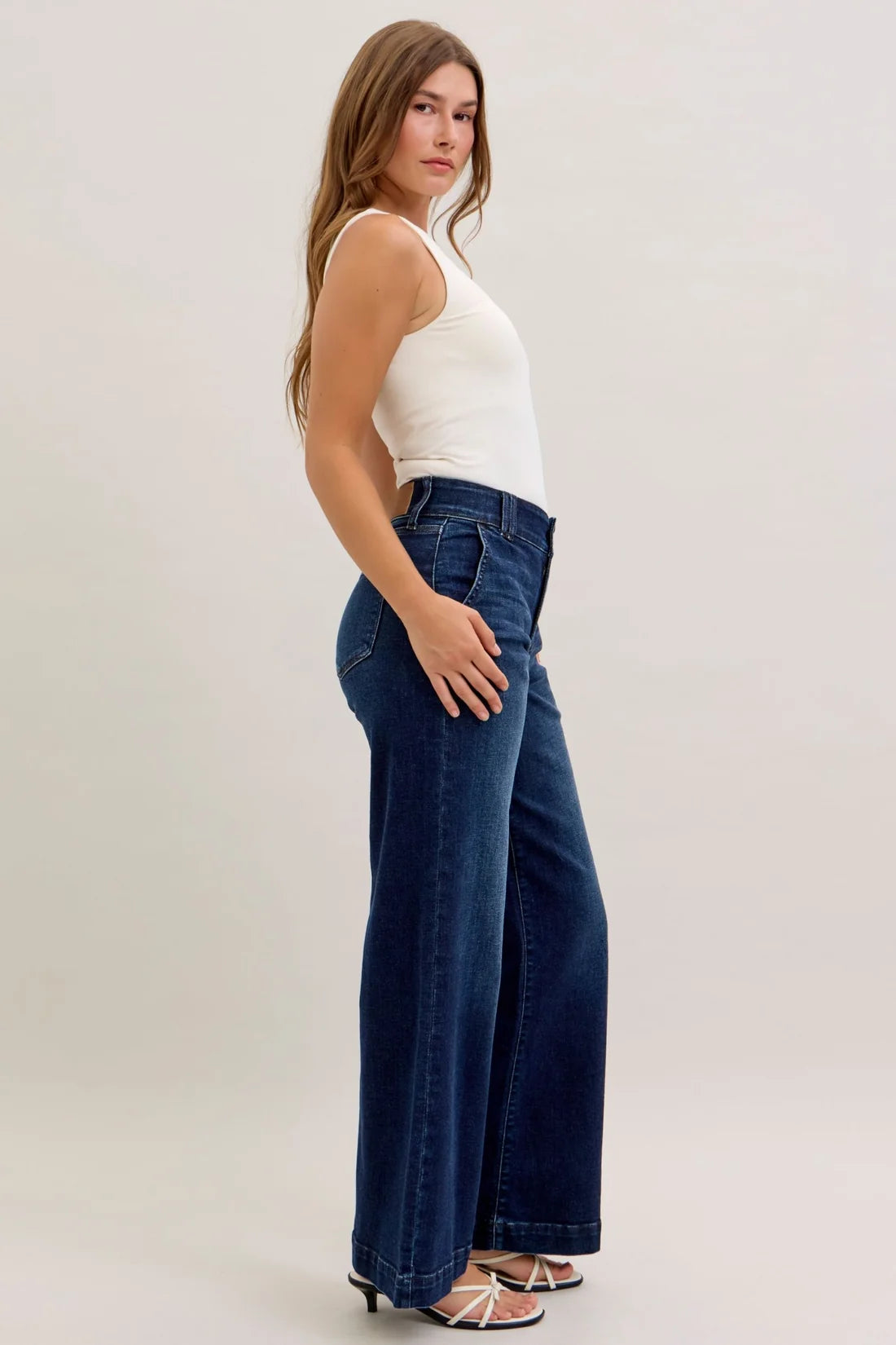 Judy Blue Jane Multi-Inseam High Rise Trouser Jeans