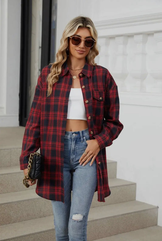 Red Plaid Shacket