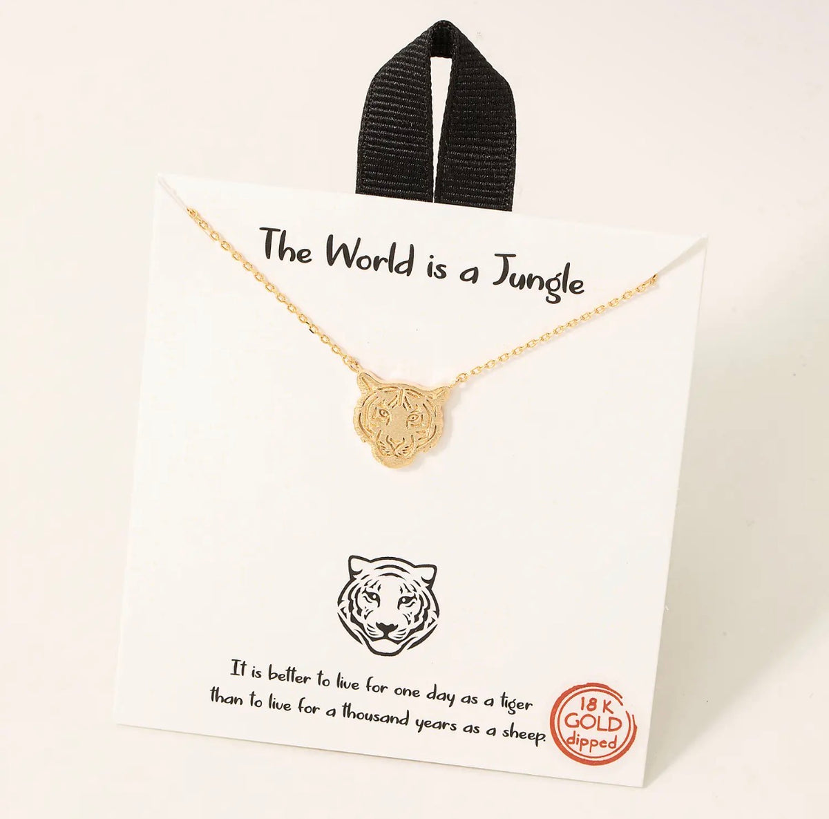 Gold Tiger Necklace