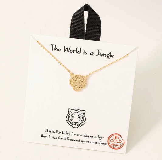 Gold Tiger Necklace