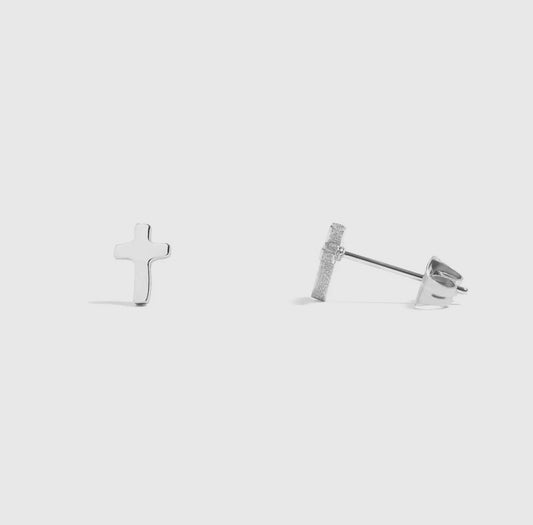 Simple Cross Stud Earrings