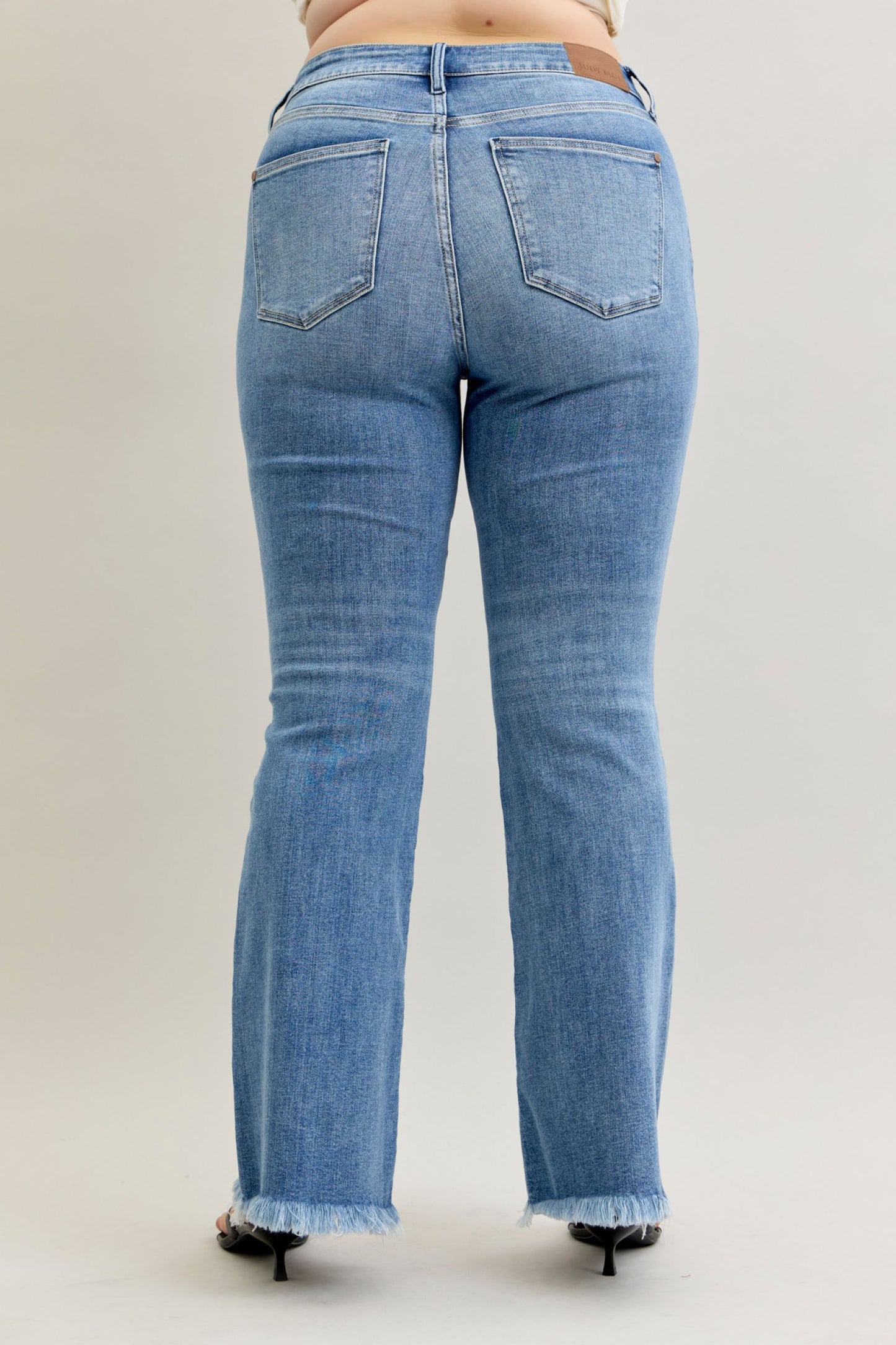 Judy Blue Gracie High Rise Front Pintuck Flare Jeans (JB 82687)