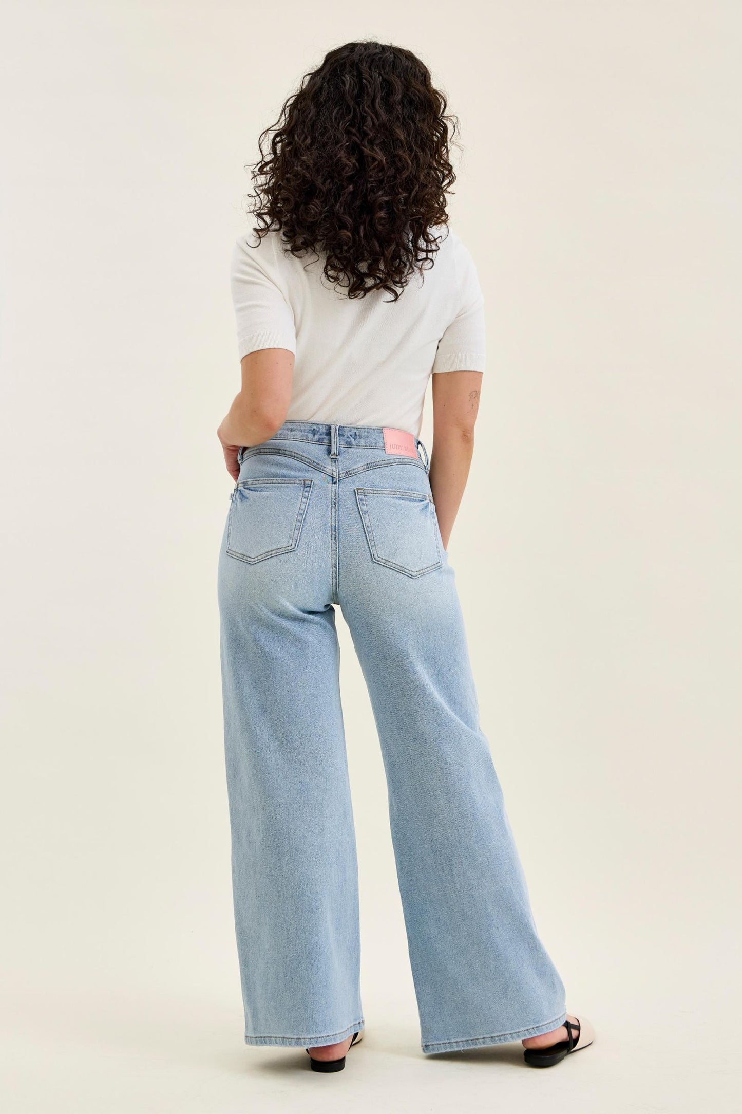 Judy Blue Renee Petite High Rise Retro Wide Jeans (JB 881128)