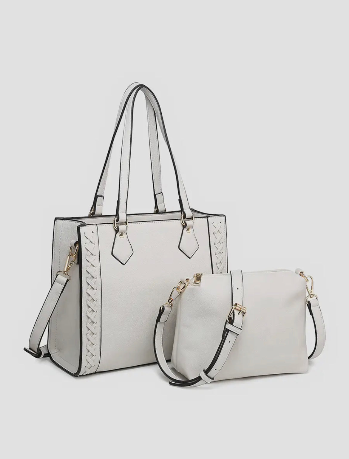 Betsy Whipstitch Vegan Structured Handbag M2344