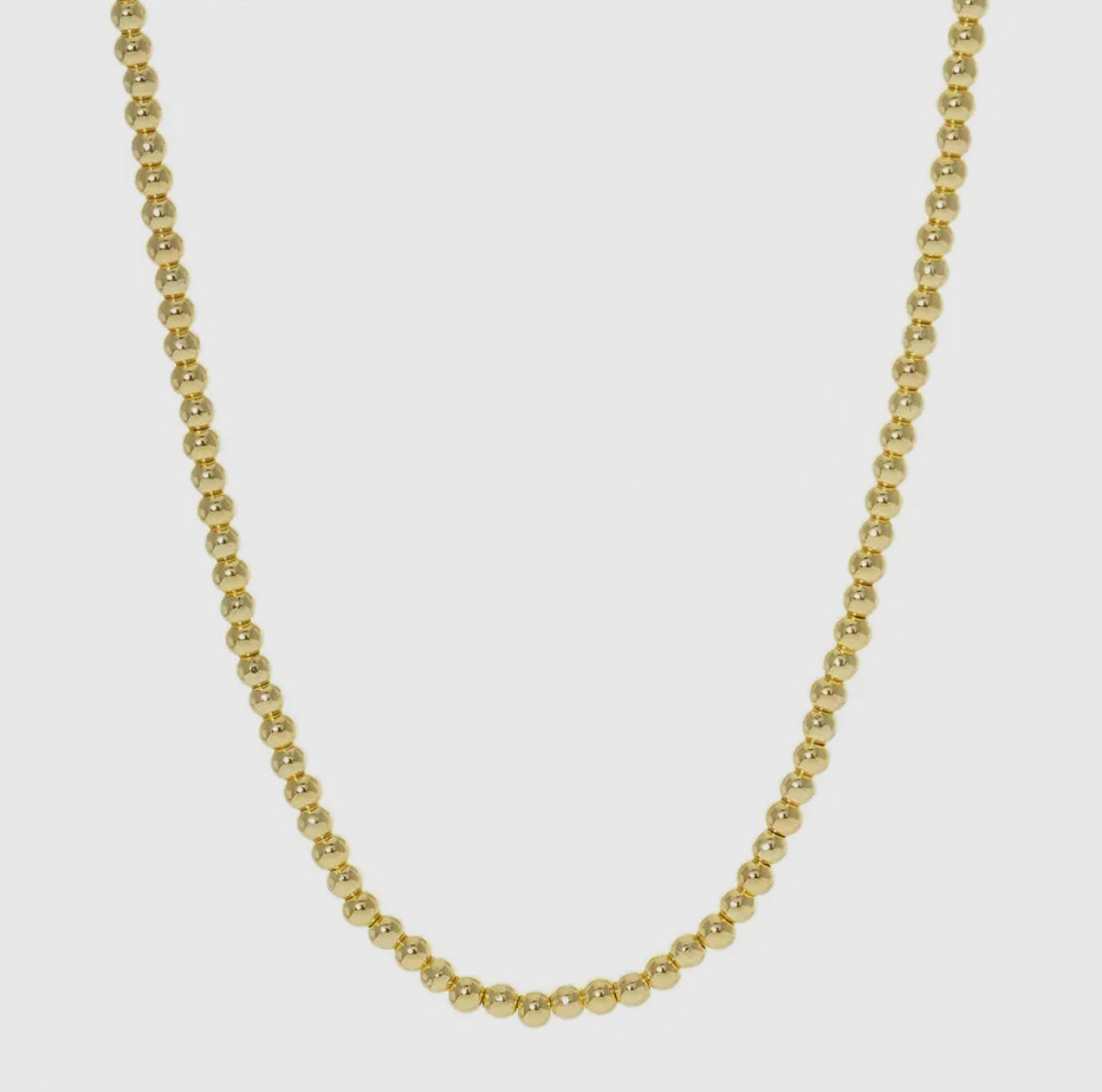 Gold Ball Chain Necklace