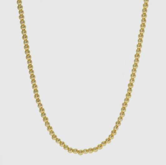 Gold Ball Chain Necklace